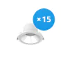 Mehrfachpackung 15x LED Deckenstrahler 9W 1100lm 60D - 840  | 145mm - UGR <19