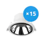 Mehrfachpackung 15x LED Deckenstrahler 20W 2500lm 60D - 840  | 220mm - Alu Reflektor - UGR <19