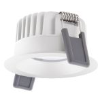Ledvance Spot LED Fix Aluminium Blanc 8W 720lm 36D - 940 Blanc Froid | Diamètre 68mm - IP44 - Meilleur rendu des couleurs - Dimmable Ledvance Spot LED Fix Aluminium Blanc 8W 720lm 36D - 940 Blanc Froid | Diamètre 68mm - IP44 - Meilleur rendu des couleurs - Dimmable