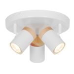 D'Lite Spot Beitem Métal Dépolie Blanc FSC Bois | Convient Pour 3x GU10 D'Lite Spot Beitem Métal Dépolie Blanc FSC Bois | Convient Pour 3x GU10
