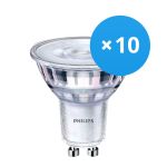 Lot 10x Philips Corepro LED Spot GU10 PAR16 4W 345lm 36D - 830 Blanc Chaud | Équivalent 50W Lot 10x Philips Corepro LED Spot GU10 PAR16 4W 345lm 36D - 830 Blanc Chaud | Équivalent 50W