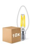 Lot 10x Philips MASTER LED E14 Bougie Filament Claire 5.9W 806lm - 922-927 Dim To Warm | Meilleur Rendu De Couleur - Dimmable - Remplacement 60W Lot 10x Philips MASTER LED E14 Bougie Filament Claire 5.9W 806lm - 922-927 Dim To Warm | Meilleur Rendu De Couleur - Dimmable - Remplacement 60W