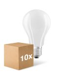 Lot 10x Ledvance Classic LED E27 Poire Filament Dépolie 17W 2452lm - 840  | Remplacement 150W Lot 10x Ledvance Classic LED E27 Poire Filament Dépolie 17W 2452lm - 840  | Remplacement 150W