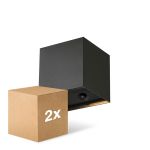 Pack duo D'Lite LED Applique Murale Elingen Aluminium Noir 2.9W 170lm - 830  | À Piles - Détecteur De Lumière Pack duo D'Lite LED Applique Murale Elingen Aluminium Noir 2.9W 170lm - 830  | À Piles - Détecteur De Lumière