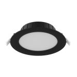 Spot Encastrable LED Plat Encastré Noir 15W 1500lm 80D - 827-830-840 CCT | 166mm - Diamètre 144mm Spot Encastrable LED Plat Encastré Noir 15W 1500lm 80D - 827-830-840 CCT | 166mm - Diamètre 144mm