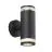 Nordlux Birk Extérieur applique murale Aluminium Noir | Convient pour 2x GU10
