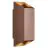 Nordlux Nico Extérieur applique murale Aluminium Rusty | Convient pour 2x GU10