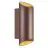Nordlux Nico Extérieur applique murale Aluminium Rusty | Convient pour 2x GU10