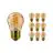 Lot 10x Philips MASTER Value LEDluster E27 Boule Dorée 2.6W 136lm - 820  | Remplacement 15W