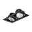 Philips Spot LED Greenspace Accent Gridlight Aluminium Noir 62W 4000lm 120D - 830  | 154mm - IP20 - Interact Dimmable