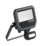 Ledvance Projecteur LED Aluminium Noir 17W 2400lm 100D - 840  | IP65 - Détecteur De Mouvement Et De Lumière - Symétrique