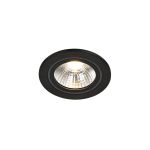Nordlux Spot LED Alec Noir 6.1W 480lm 36D - 830  | Diamètre 80mm - IP20 - 3 niveaux de gradation Dimmable