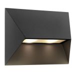 Nordlux Pontio Extérieur Applique Murale Aluminium Noir | Convient pour 2x GU10