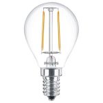 Philips Corepro LEDluster E14 Boule Filament Claire 2W 250lm - 827  | Remplacement 25W