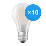 Lot 10x Ledvance CLASSIC LED E27 Poire Filament Dépolie 6.5W 806lm - 827 | Remplacement 60W