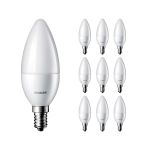 Lot 10x Philips Corepro LEDcandle E14 Dépolie 5W 470lm - 827  | Remplacement 40W