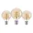 Lot 3x Eglo LED Globe E27 Filament Ambre 12W 400lm - 822 Blanc Très Chaud | Remplacement 40W
