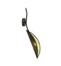 Emibig Applique Murale Lotus Acier Noir | Convient pour 1x E14 - Max 10W