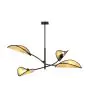 Emibig Plafonnier Lotus Acier Noir | Convient pour 4x E14 - Max 10W