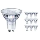 Lot 10x Philips Corepro LEDspot GU10 PAR16 3W 230lm 36D - 830  | Dimmable - Remplacement 35W