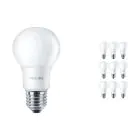 Lot 10x Philips Corepro LEDbulb E27 Poire Dépolie 8W 806lm - 840 | Remplacement 60W