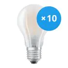 Lot 10x Ledvance CLASSIC LED E27 Poire Filament Dépolie 6.5W 806lm - 827 | Remplacement 60W