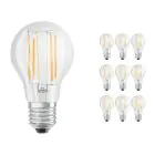 Lot 10x Ledvance CLASSIC LED E27 Poire Filament Claire 7.5W 1055lm - 827 | Dimmable - Remplacement 75W