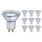 Lot 10x Ledvance Performance Spot LED Réflecteur GU10 PAR16 4.3W 350lm 120D - 827  | Remplacement 30W