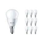 Lot 10x Philips Corepro LEDluster E14 Boule Dépolie 5W 470lm - 827  | Remplacement 40W