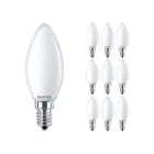 Lot 10x Philips Corepro LEDcandle E14 Dépolie 2.2W 250lm 827  | Remplacement 25W