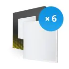 Lot 6x Dalle LED Backlit 36W 3240lm - 840  | 60x60cm - UGR 