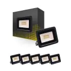 Lot 6x Projecteur LED 20W 2000lm 100D - 830  | IP66 - Symétrique