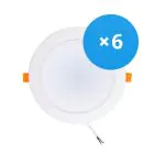 Lot 6x Spot encastrable LED 18W 1620lm 120D - 840  | Remplacement 2x18W