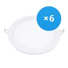 Lot 6x Spot encastrable LED Ultra24W 1950lm 110D - 840  | 295mm - Diamètre 280mm