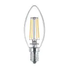 Philips Corepro LEDcandle E14 Filament Claire 4.3W 470lm - 827  | Remplacement 40W