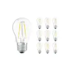 Lot 10x Ledvance Classic LED E27 Boule Filament Claire 2.5W 250lm - 827  | Remplacement 25W