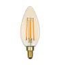 LED E14 Bougie Filament Ambre 4.1W 350lm - 822 | Dimmable - Remplacement 40W