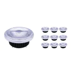 Lot 10x Spot LED G53 AR111 12W 600lm 40D - 927 | Meilleur rendu de couleur - Remplacement 50W