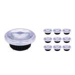 Lot 10x Spot LED G53 AR111 12W 600lm 40D - 927 | Meilleur rendu de couleur - Remplacement 50W