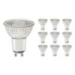 Lot 10x Spot LED GU10 PAR16 4W 345lm 36D - 927 | Meilleur rendu de couleur - Dimmable - Remplacement 50W