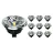 Lot 10x Spot LED GU10 AR111 15W 850lm 40D - 930  | Meilleur rendu de couleur - Dimmable - Remplacement 100W