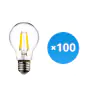 Lot 100x Budgetlight Lucent LED E27 Poire Filament Claire 4.5W 470lm - 840 Blanc Froid | Équivalent 40W