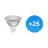 Lot 25x Spot LED GU5.3 MR16 4.4W 345lm 12V 36D - 827  | Dimmable - Remplacement 35W